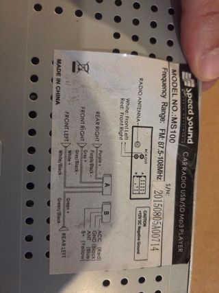 Radio Coche Speed Sound MS-100