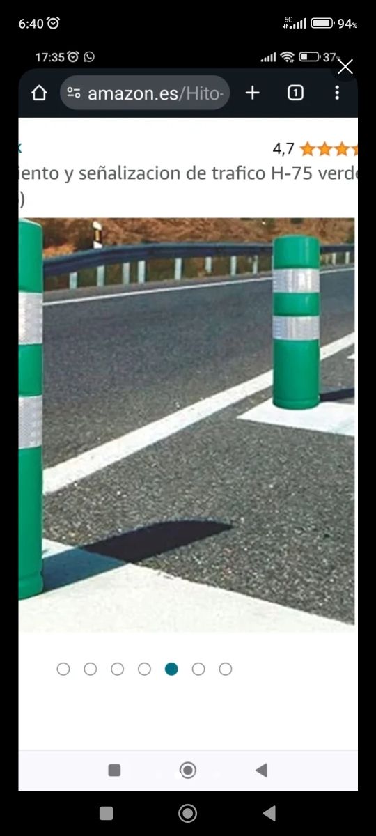 Hito balizamiento - Verde