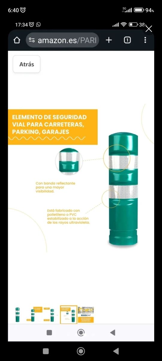 Hito balizamiento - Verde