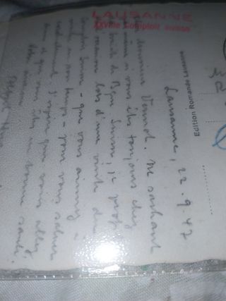 ORDENADORES Postal antigua 1947  Comptoir Suisse