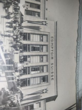ORDENADORES Postal antigua 1947  Comptoir Suisse