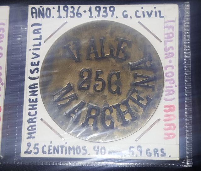 Monedas (Guerra civil)  "Marchena"