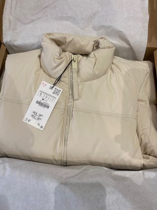 Chaleco acolchado beige Zara hombre