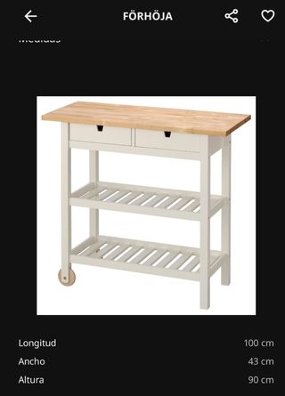 Mesa auxiliar Ikea - Madera