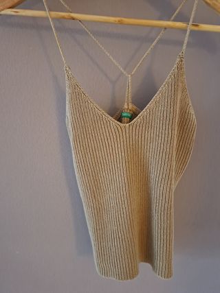 Top Benetton beige - Tirantes