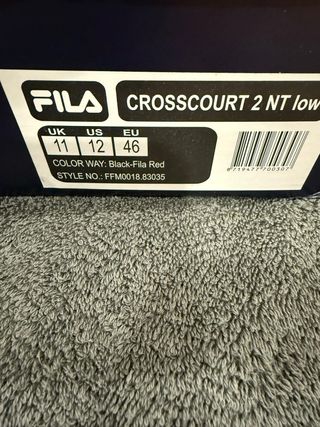 Zapatillas Fila - Negras y Rojas