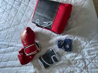 Saco boxeo rojo + juego completo Regalo NAVIDAD