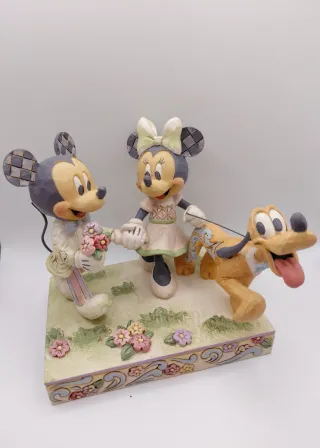 Figura Disney Traditions Mickey, Minnie y Pluto
