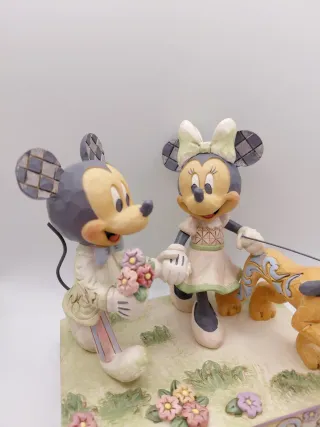 Figura Disney Traditions Mickey, Minnie y Pluto