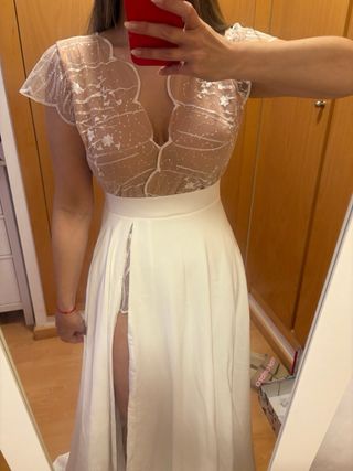 Vestido novia boho chic