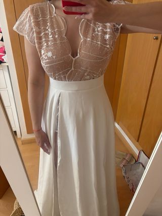 Vestido novia boho chic