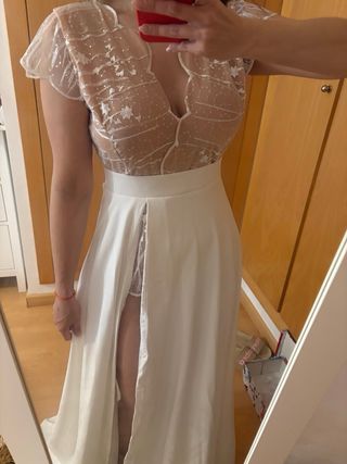 Vestido novia boho chic