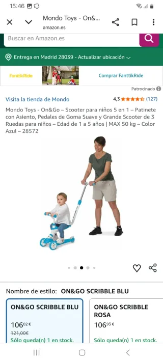 PATINETE SCRIBBLE 5 IN 1