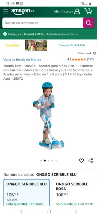 PATINETE SCRIBBLE 5 IN 1