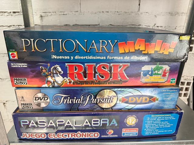 Pictionary, Risk, Trivial Pursuit, Pasapalabra