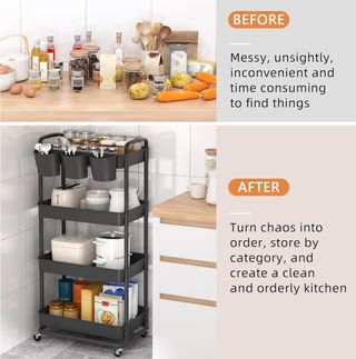 Carrito de Plástico 4 Niveles