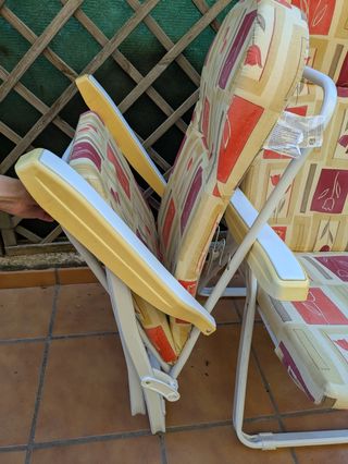 Sillas terraza plegables