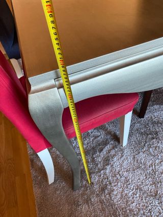 Mesa Comedor 4 sillas - Gris Plata