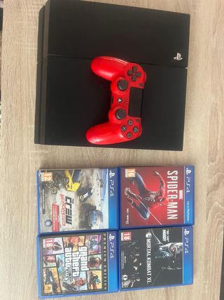 PS4 (PlayStation 4) 500GB - Roja