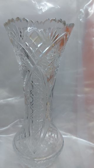 Jarrones cristal tallado estilo Bohemia