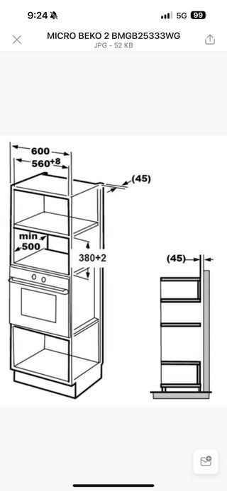 Microondas Beko BMGB25333WG blanco