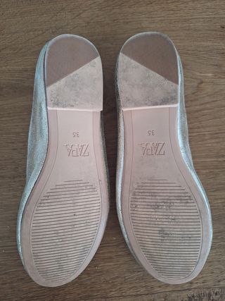 Bailarinas Zara niña doradas - 35