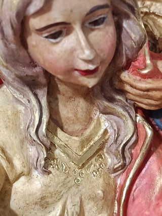 Nacimiento familiar marmolina mide 18cm Hechoamano