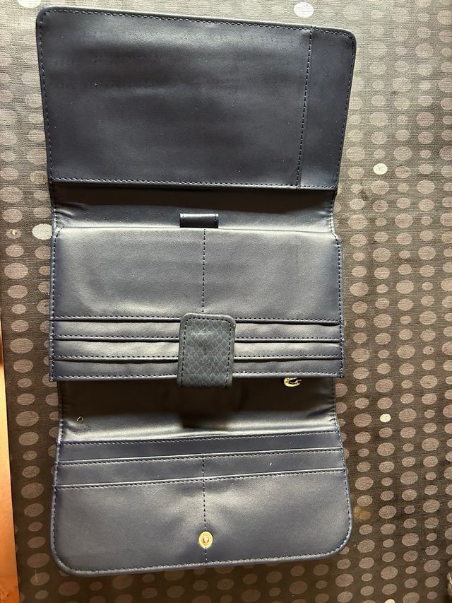 Cartera Desigual azul.