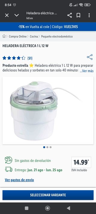 Heladera SilverCrest.