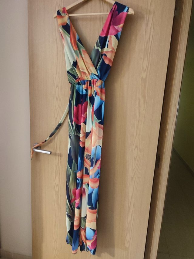 Mono largo estampado multicolor