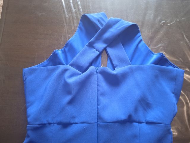 Mono azul cruzado - elegante