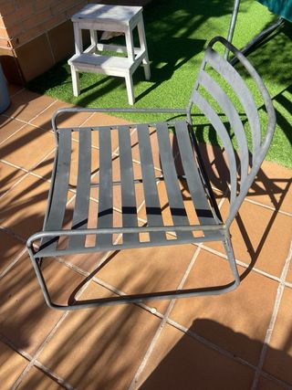 Sillón Lounge Metal Negro