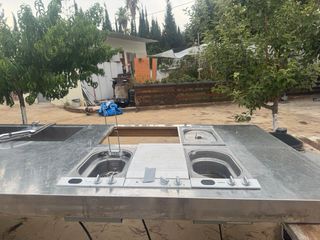 Isla cocina acero inoxidable