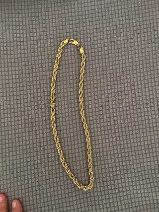 Collar oro laminado 12mm