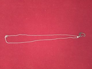 Collana piede colore argento - nuova