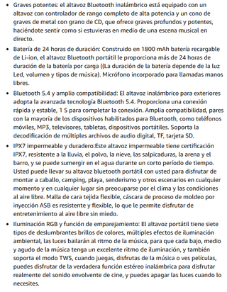 Altavoz Bluetooth M6 Portátil