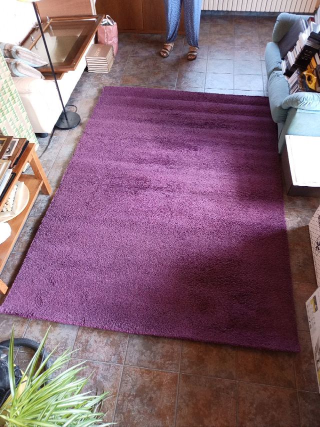 Alfombra Adum IKEA 170×240 Morada–Excelente Estado