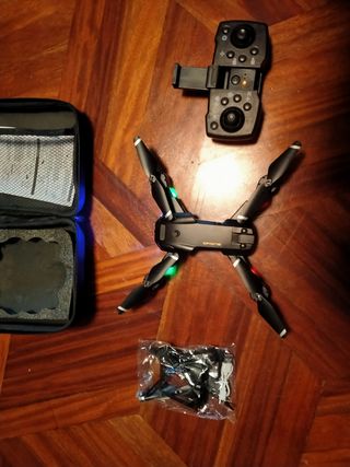 Dron plegable negro