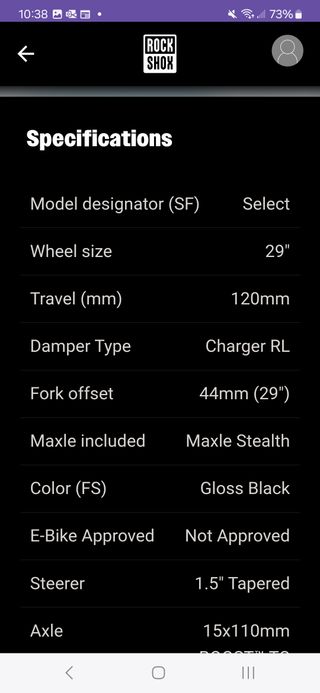 Horquilla Rockshox Sid Select 3P 29" 120mm