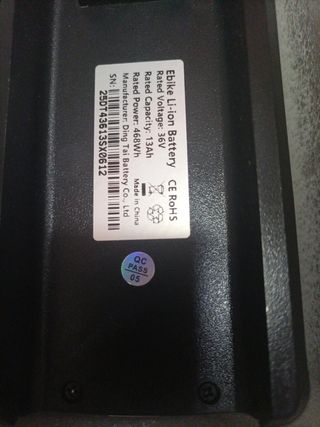 Batería Ebike Li-ion 36V