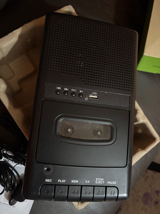 Grabadora portátil con micrófono independiente