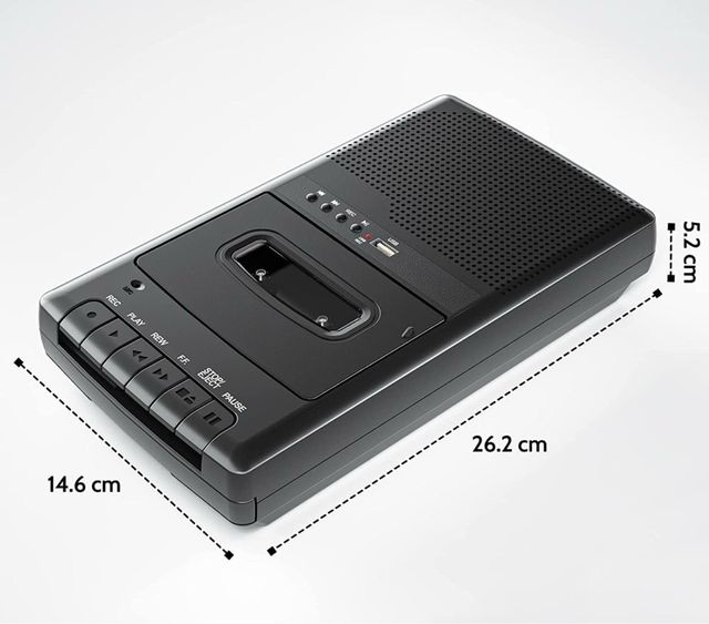 Grabadora portátil con micrófono independiente