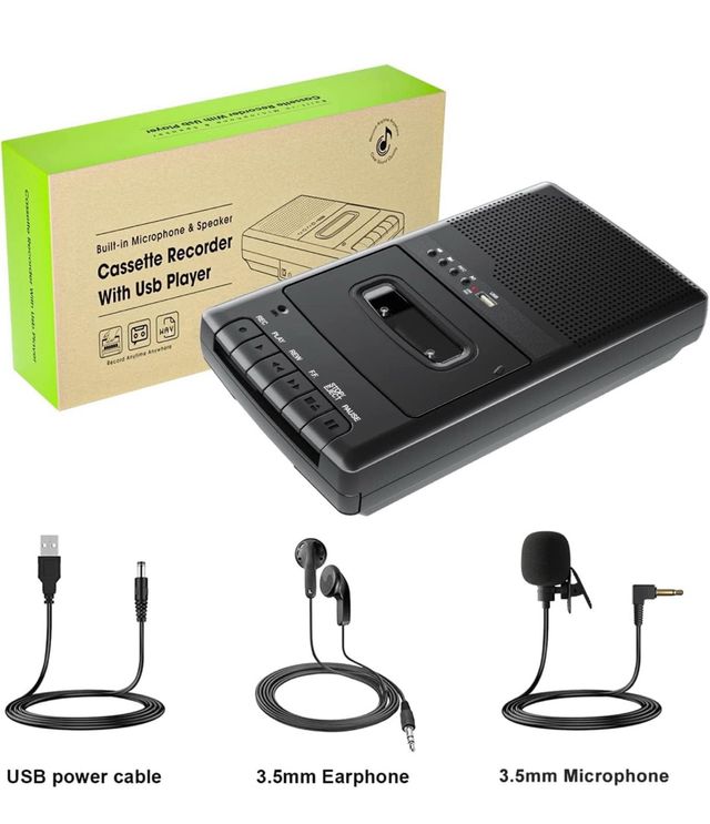 Grabadora portátil con micrófono independiente