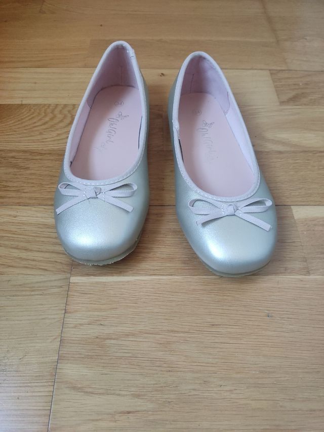 Bailarinas Oh!Girl niña 34 plata