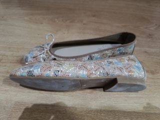 Bailarinas multicolor talla 40.Usadas una vez.
