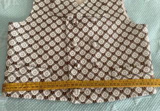 Chaleco fallero niño marrón-naranja, talla 10