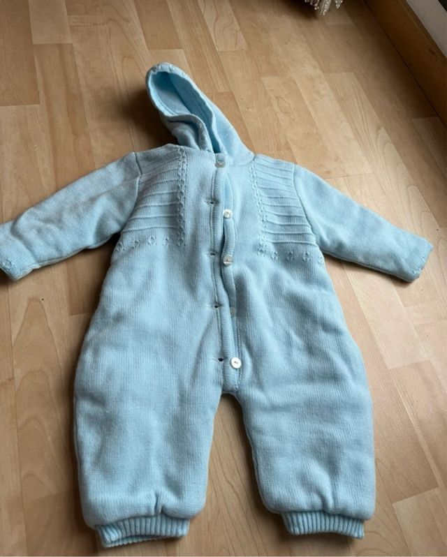 NUEVO Buzo Bebé - Abrigado, Azul Claro