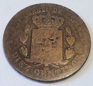 Moneda 10 Céntimos Alfonso XII 1878