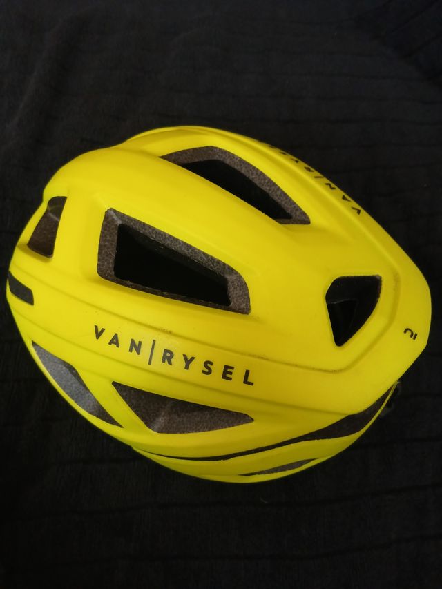 Casco bici Van Rysel amarillo