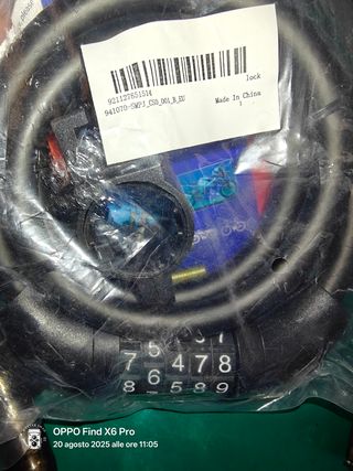 Lucchetto bici a combinazione